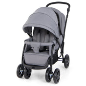 Double Stroller Foldable Baby Twin Lightweight Travel Stroller Infant Pushchair Grey