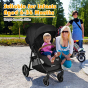 Babyjoy High Landscape Baby Stroller Pushchair with Expandable & Footmuff Canopy Unisex 0-3 Years