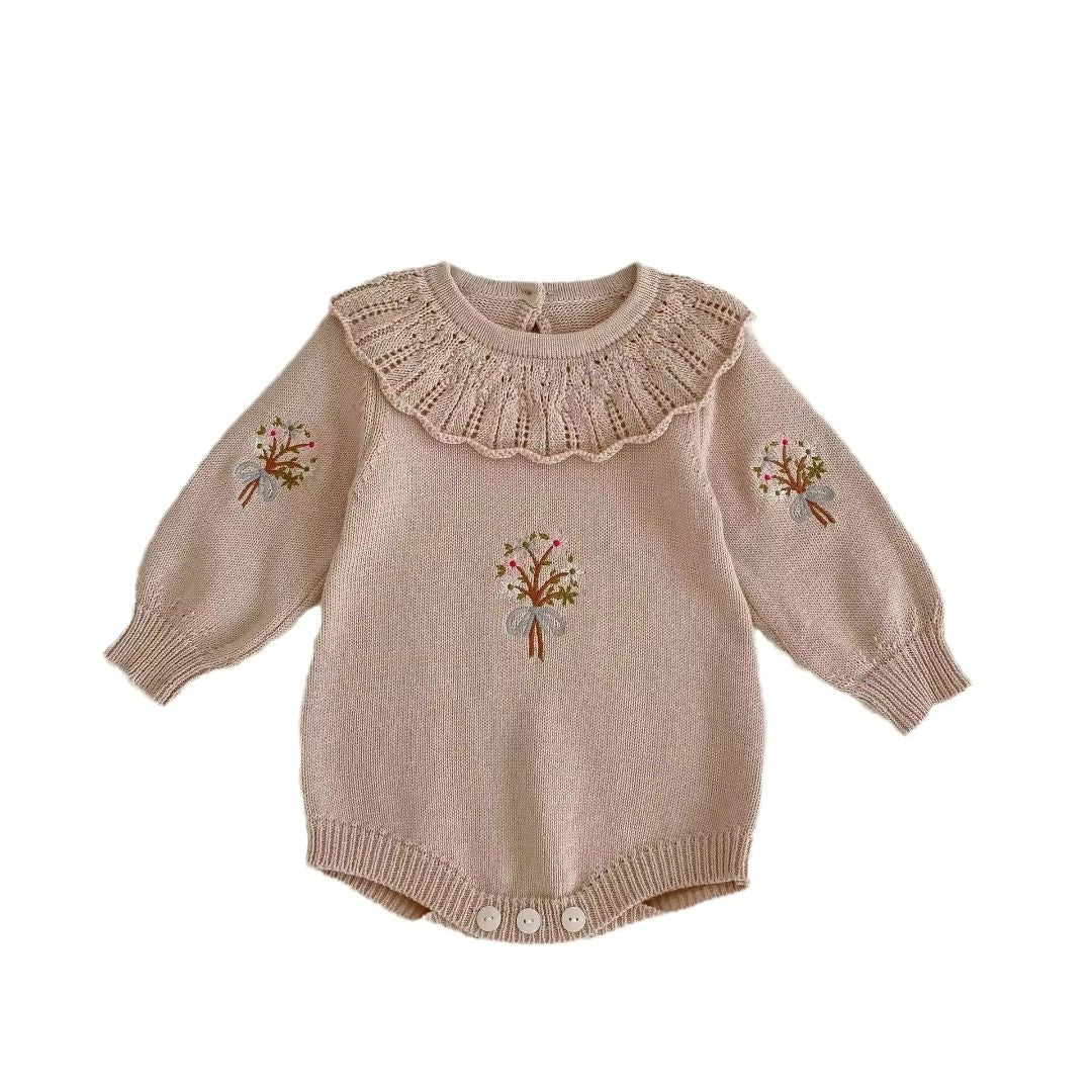 Bubu Baby Long Sleeve Knitted Romper