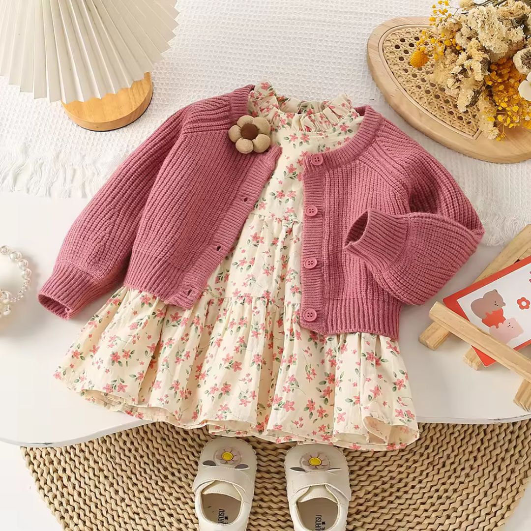 Bubu Floral Dress and Sweater