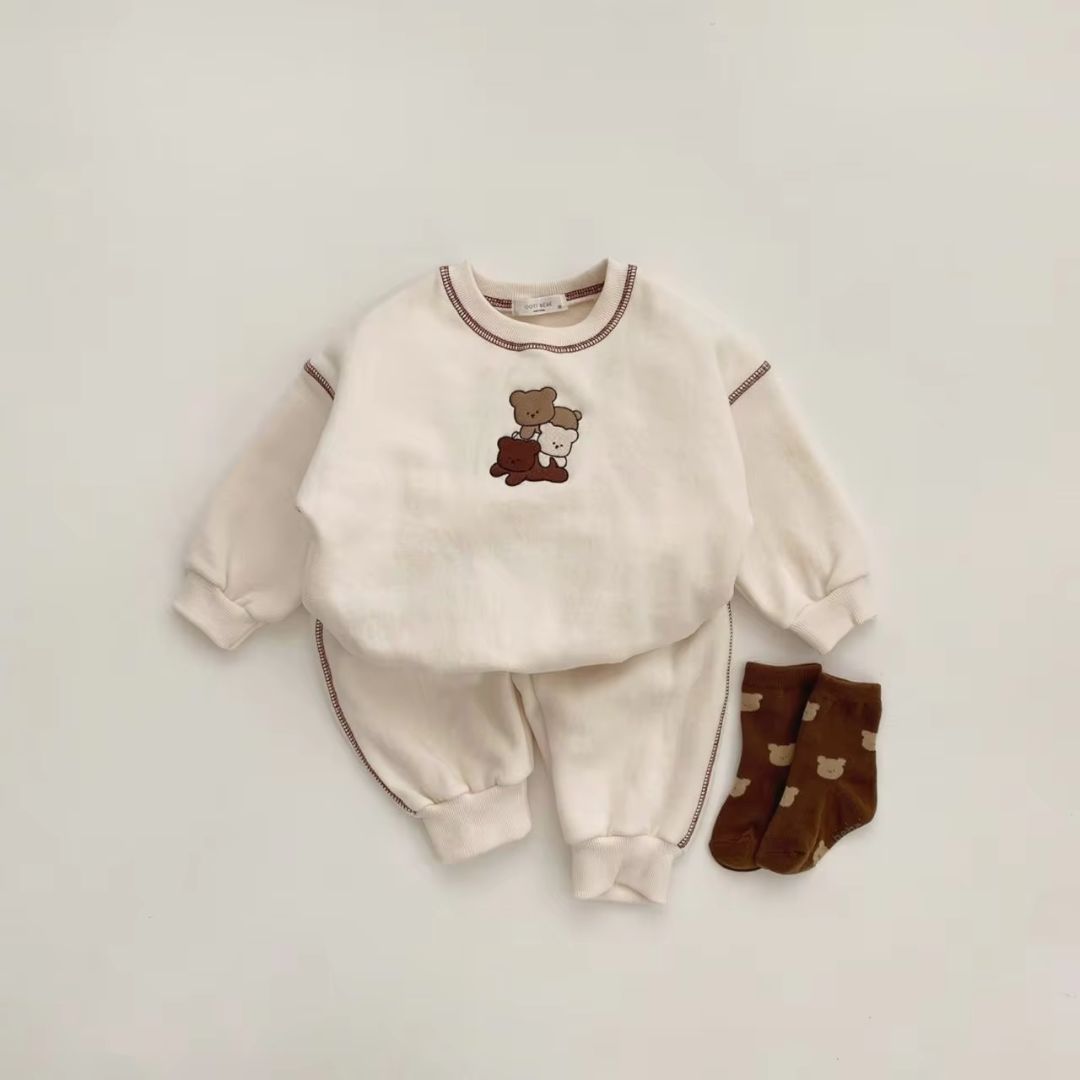 Bubu 2in1 Cute Bear Pullover and Pants