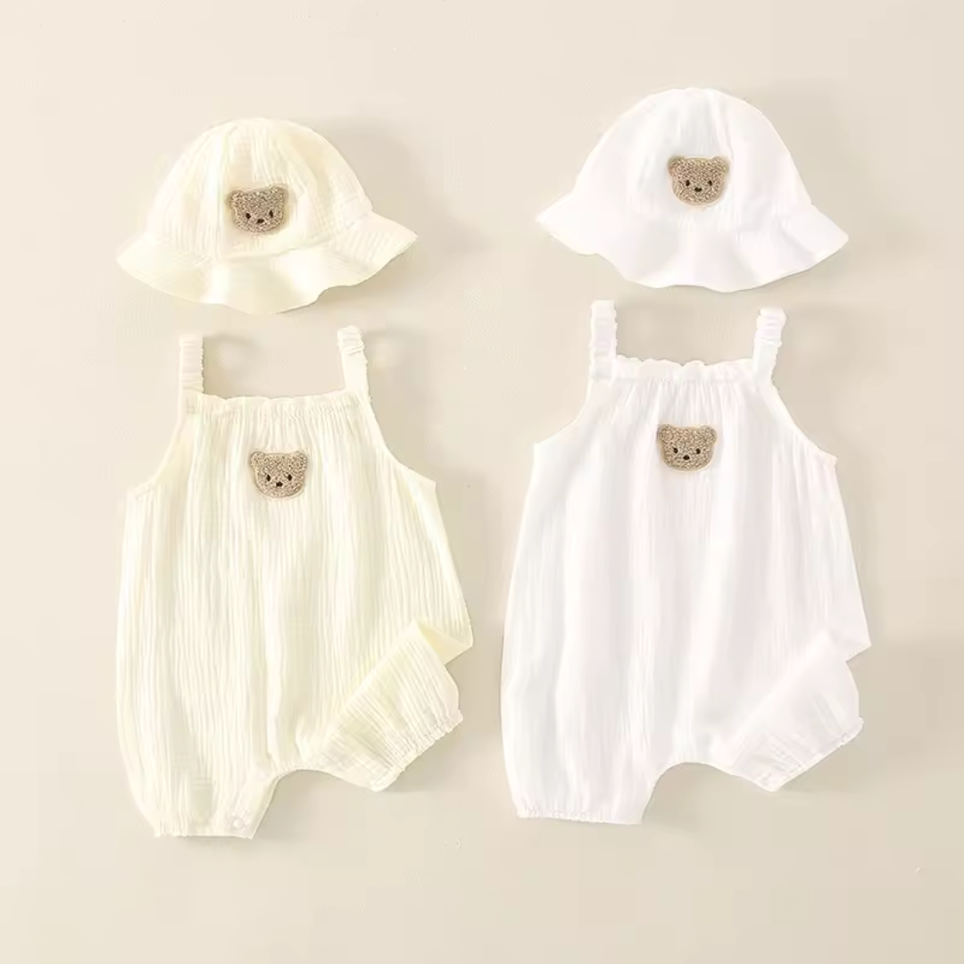 Bubu 2in1 Sleeveless Romper with Hat