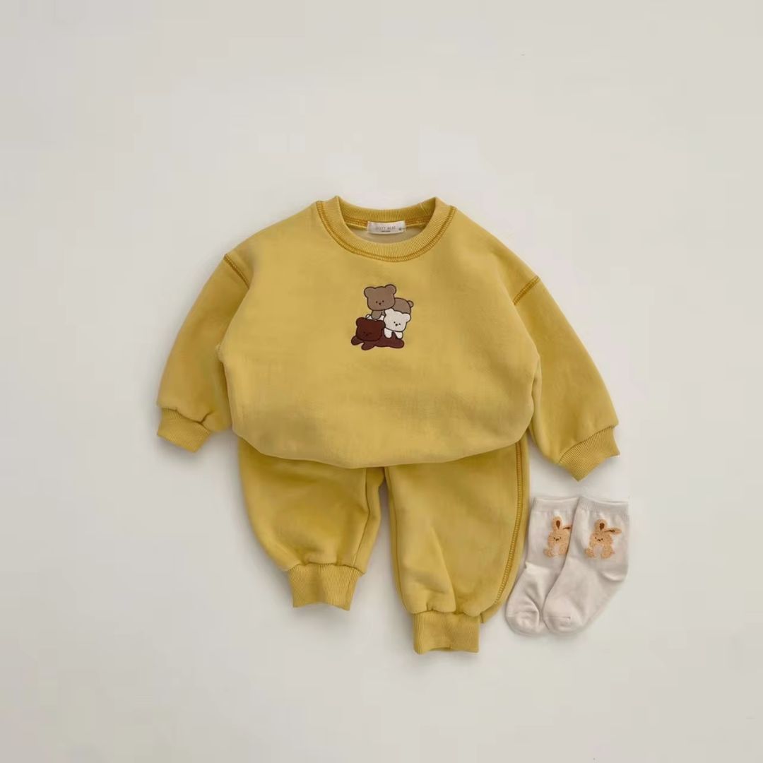 Bubu 2in1 Cute Bear Pullover and Pants