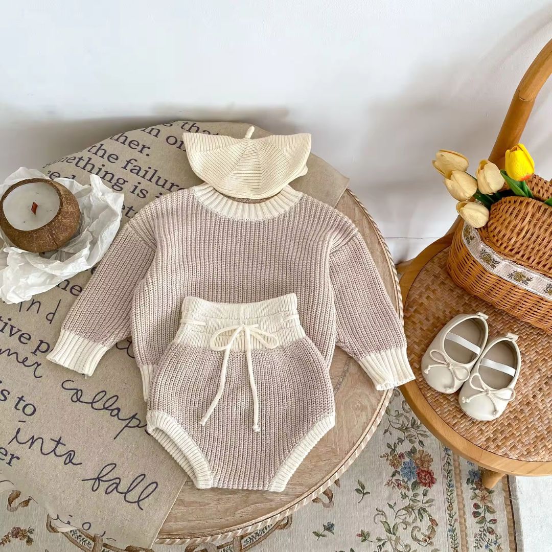 Bubu Soft Knitted Sweater Terno Set