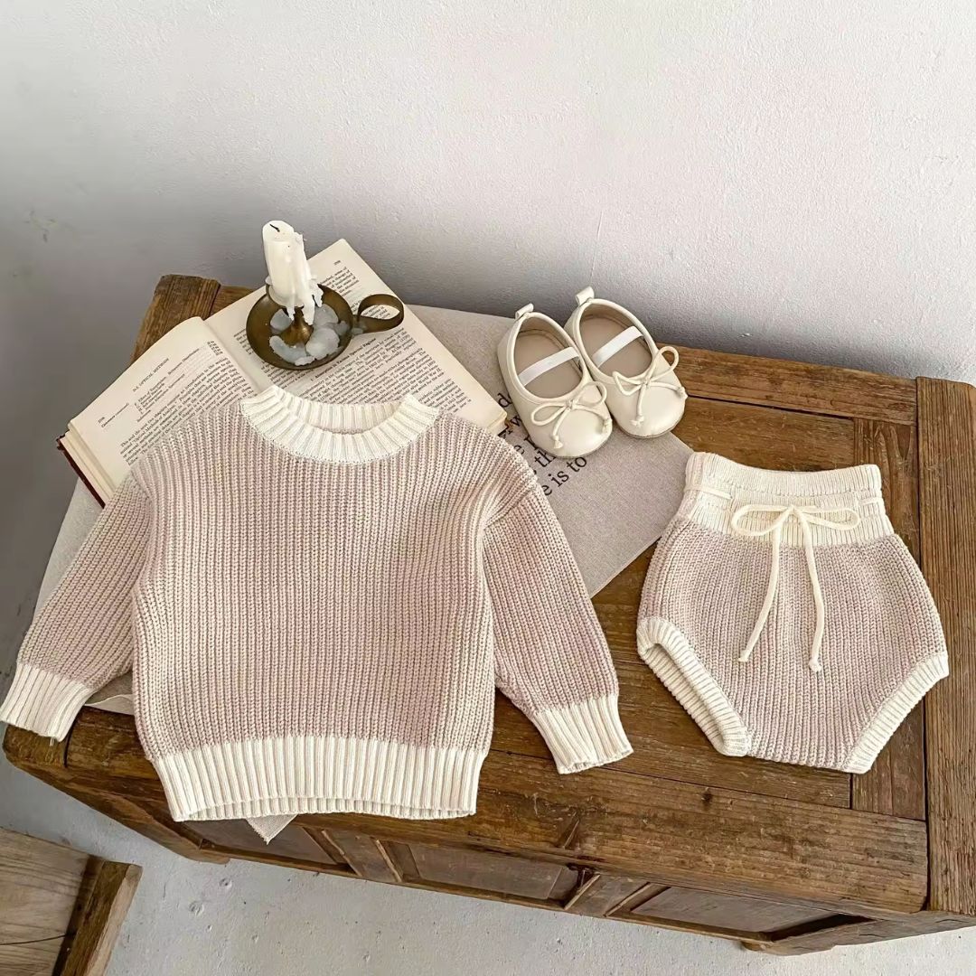 Bubu Soft Knitted Sweater Terno Set