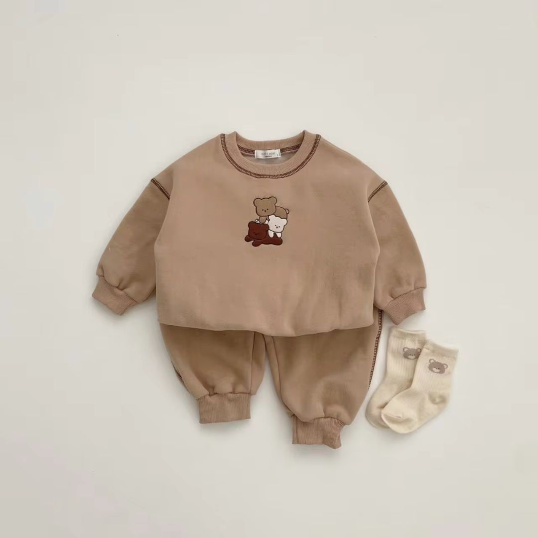 Bubu 2in1 Cute Bear Pullover and Pants