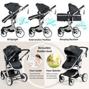 2-In-1 Foldable High Landscape Baby Stroller with Diaper Bag