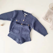 Bubu Knitted Cardigan and Pants Set