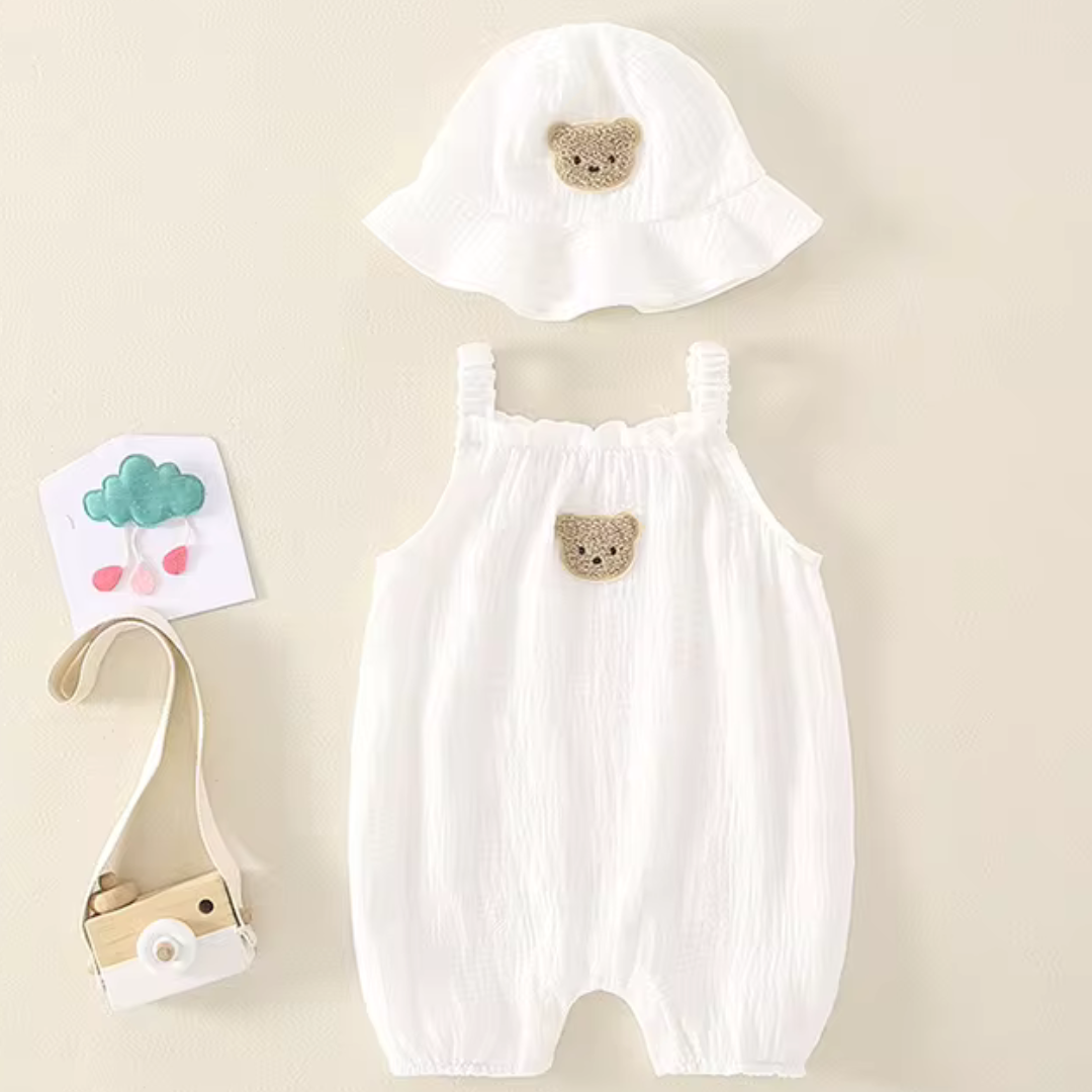 Bubu 2in1 Sleeveless Romper with Hat