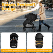 Babyjoy High Landscape Baby Stroller Pushchair with Expandable & Footmuff Canopy Unisex 0-3 Years