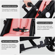 Foldable Baby Stroller for 0-36 Months Newborn Babies, Pink