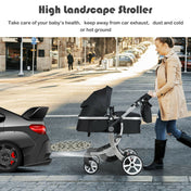 2-In-1 Foldable High Landscape Baby Stroller with Diaper Bag