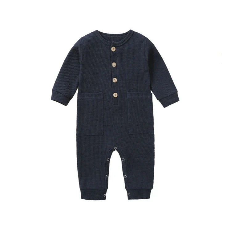 Bubu Buttoned Baby Romper Jumpsuit