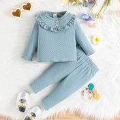 Baby Girl Ruffled Long Sleeve Suit