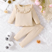 Baby Girl Ruffled Long Sleeve Suit