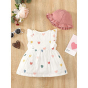 2PCS Dress Flower Set Baby Girl