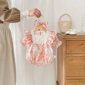 Korean Style Baby Girl Floral Romper