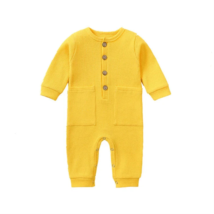 Bubu Buttoned Baby Romper Jumpsuit