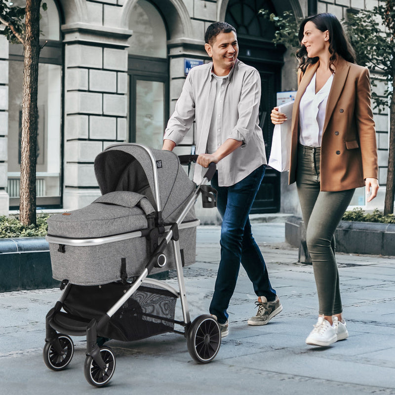 2-In-1 Convertible Baby Stroller with Reversible Seat