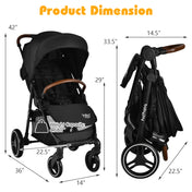 Babyjoy High Landscape Baby Stroller Pushchair with Expandable & Footmuff Canopy Unisex 0-3 Years