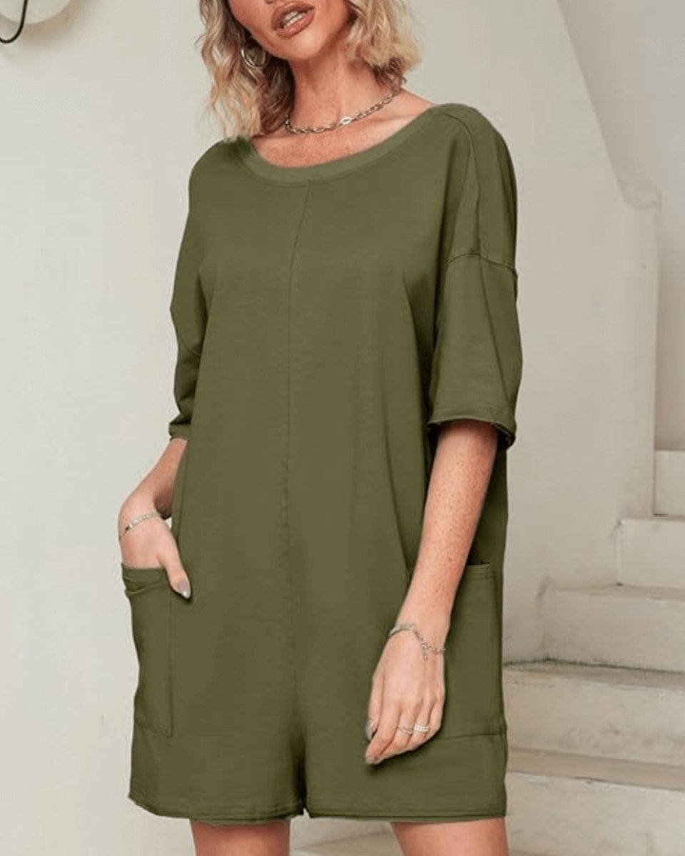 Oversized Romper - Maternity & Postpartum - Bubula AUS